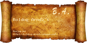 Boldog Arnót névjegykártya